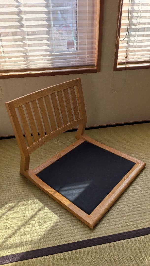 WISE WISE AKI 木製座椅子 　座椅子座布団2セット