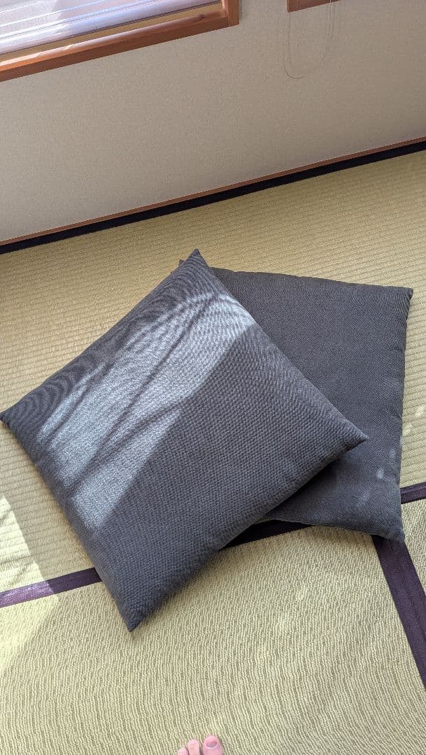 WISE WISE AKI 木製座椅子 　座椅子座布団2セット