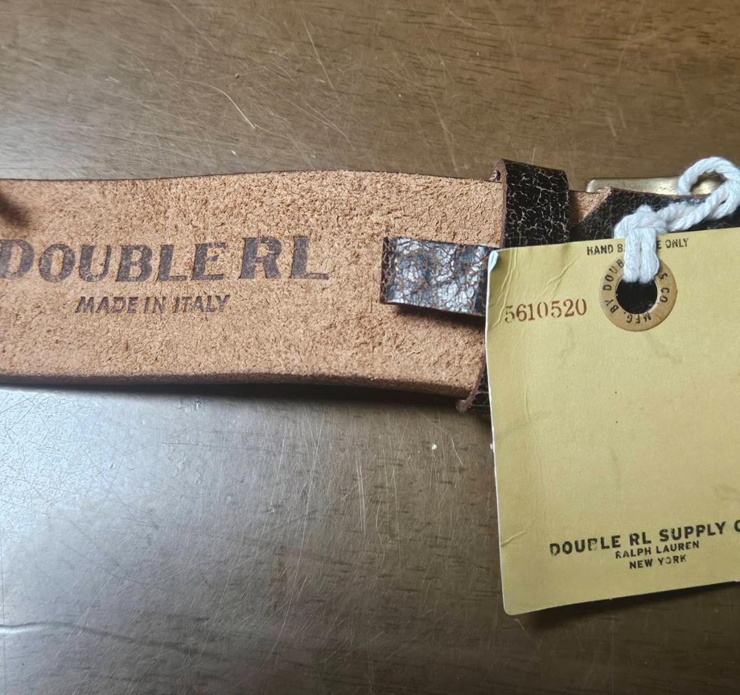 【新品未使用】DOUBLE RL本牛革アメリカンヴィンテージ仕上げ107cm