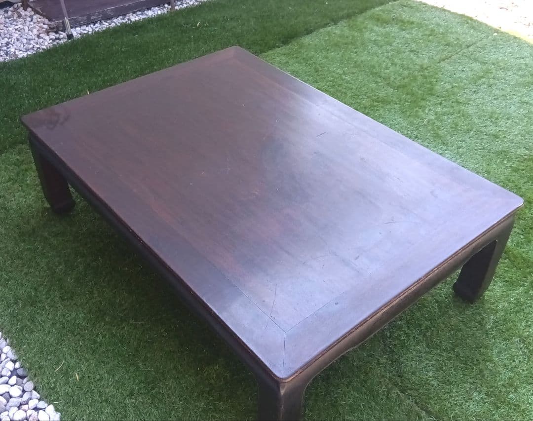 紫檀　座卓　昭和レトロ　希少　アンティーク　送料込