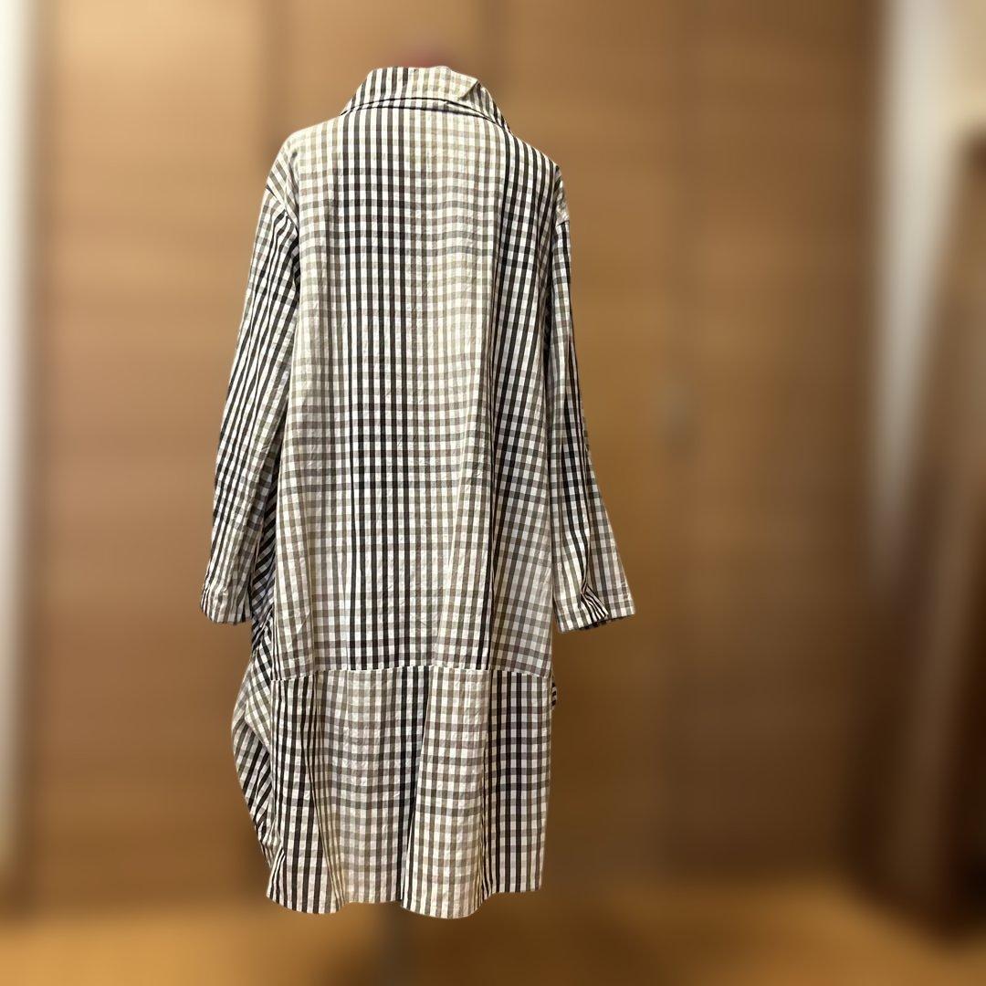 センソユニコ慈雨　チェック柄 コート　サイズ40