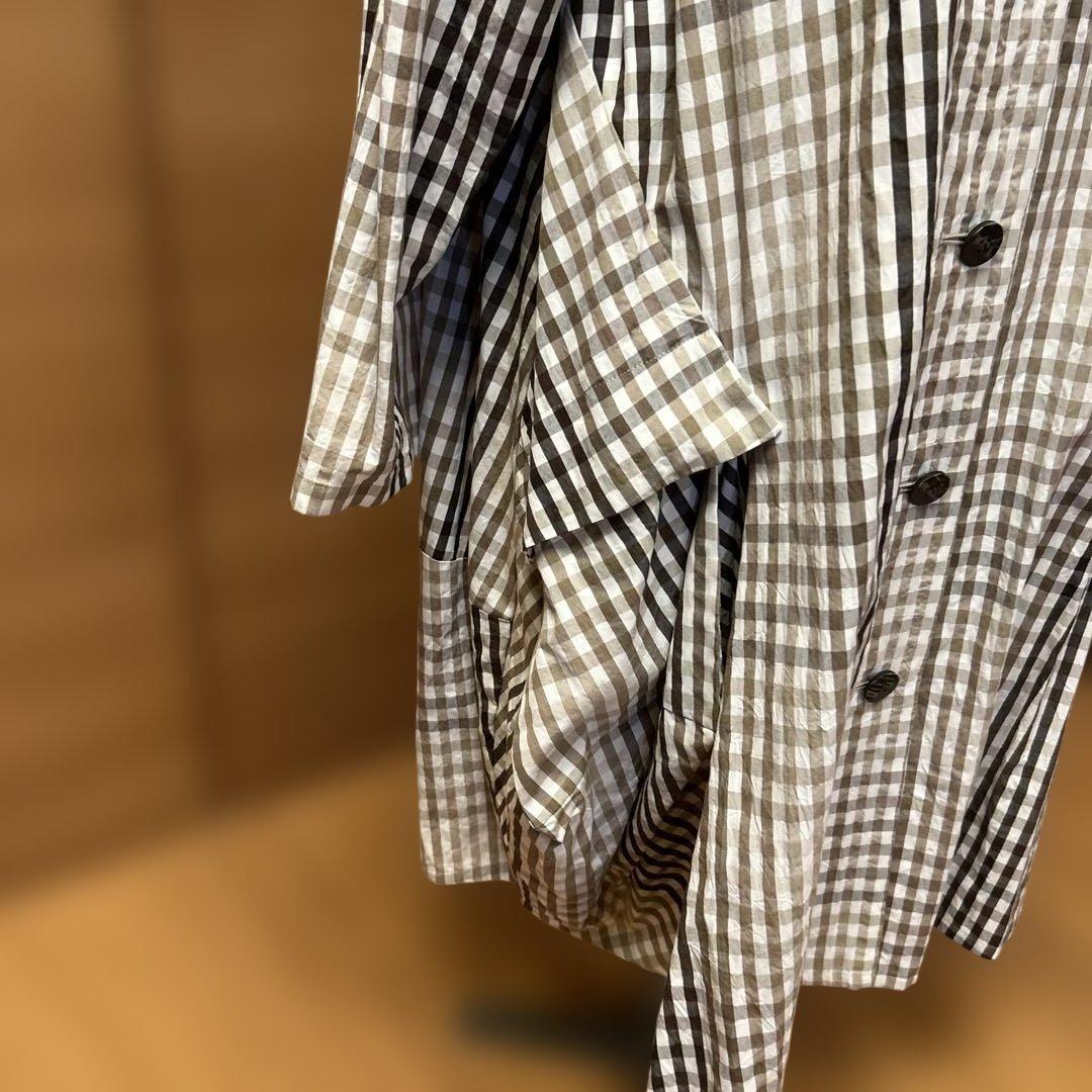 センソユニコ慈雨　チェック柄 コート　サイズ40