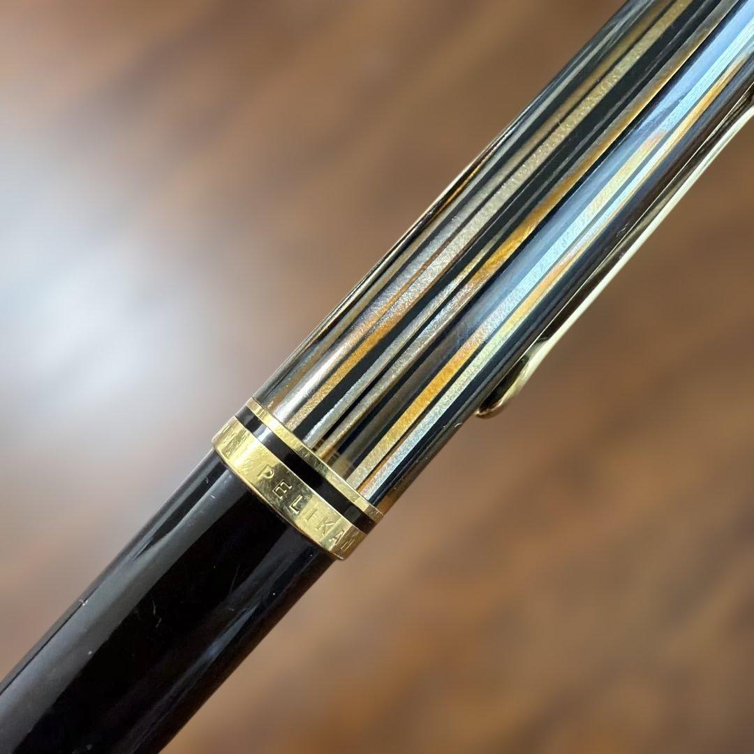 【値下げ】限定生産品：スーべレーン茶縞ボールペン