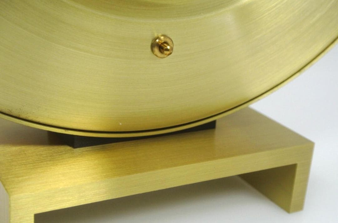 希少美品Kienzle ワールドタイム置時計 ビッグサイズゴールド未使用