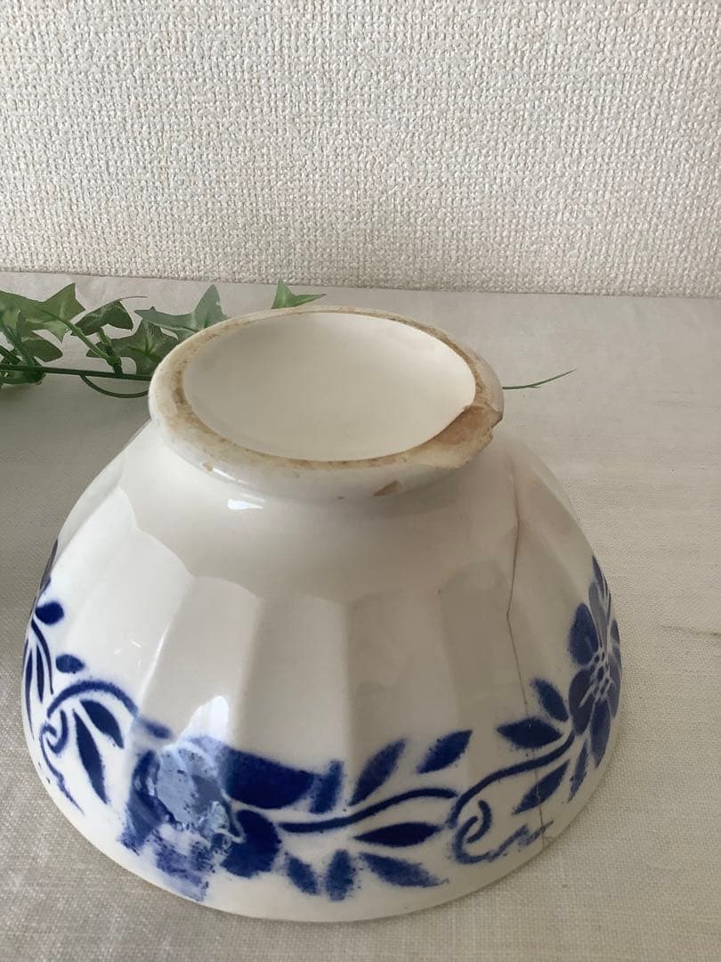 フランスアンティーク　カフェオレボウル　セット　digoin リュネヴィル