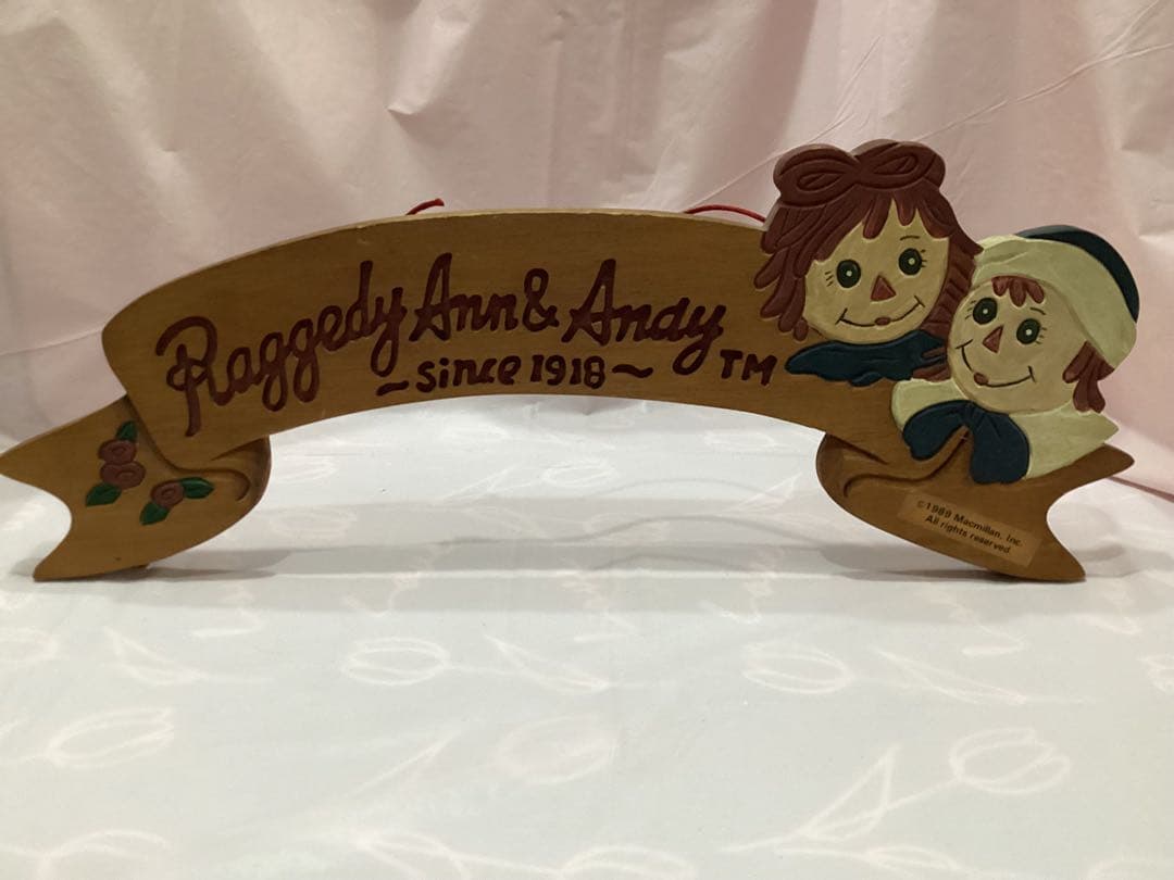 ラガディ・アン＆アンディ 木製ウェルカムボード　カントリー雑貨
