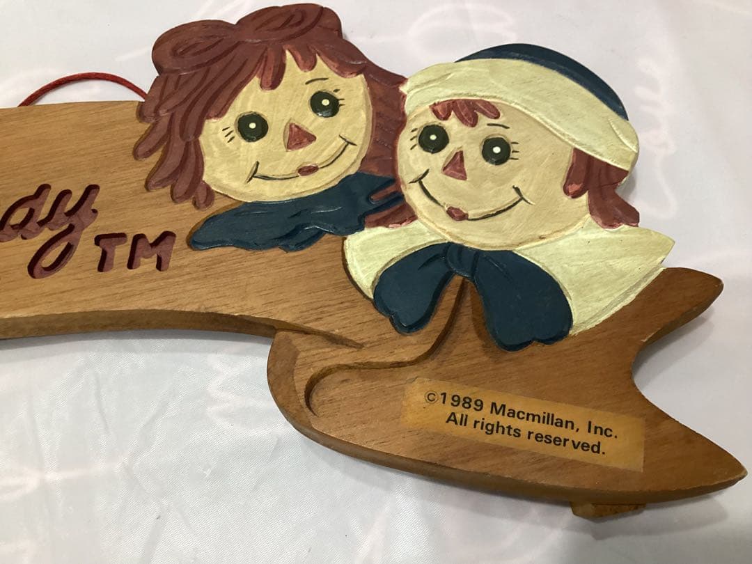 ラガディ・アン＆アンディ 木製ウェルカムボード　カントリー雑貨