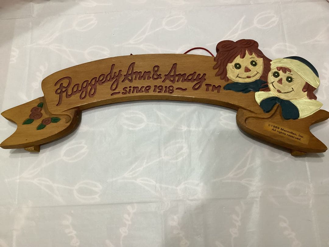 ラガディ・アン＆アンディ 木製ウェルカムボード　カントリー雑貨