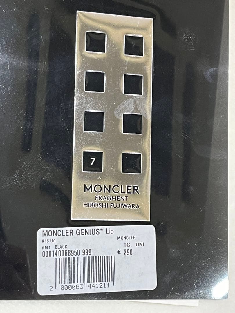 ■正規品■未使用■モンクレール×フラグメント ダウンマフラー ブラック 黒