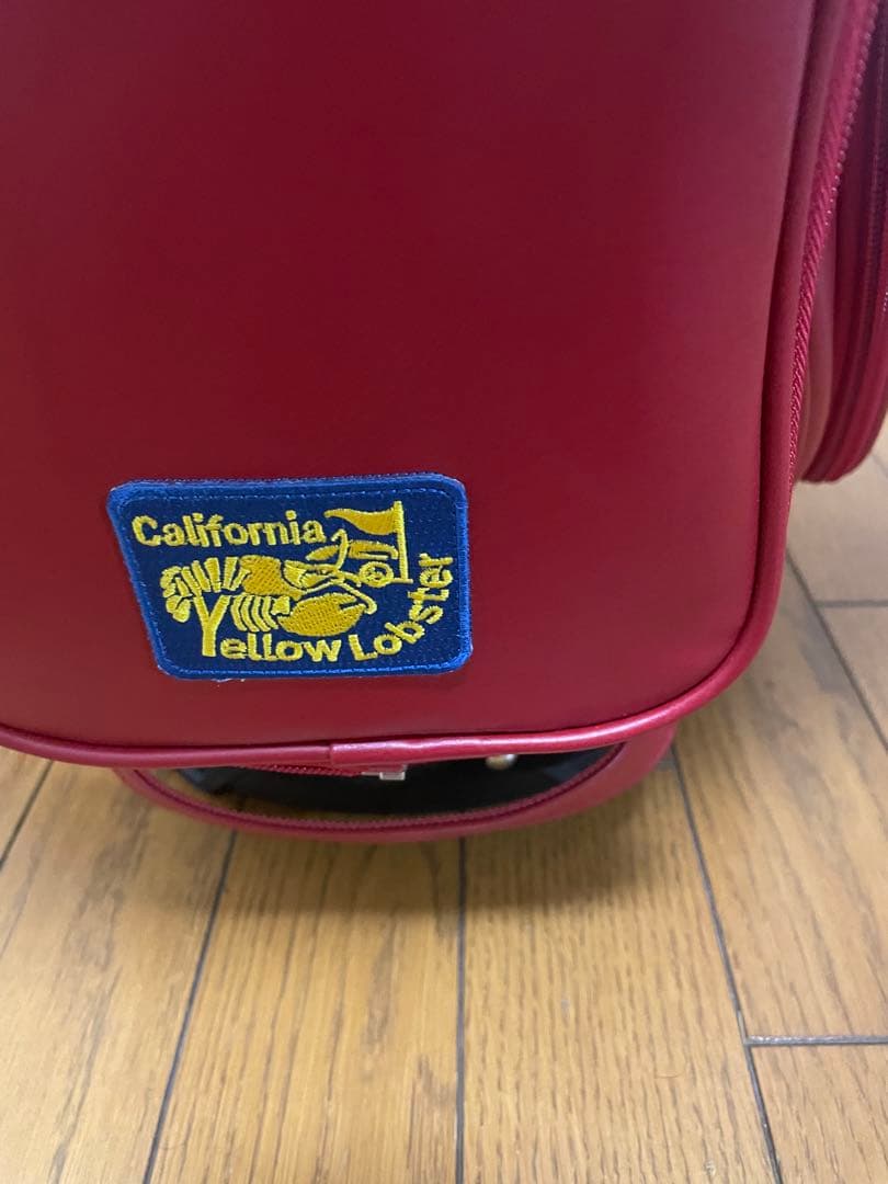 Yellow Lobster 赤 スタンド式キャディバッグ　イエローロブスター