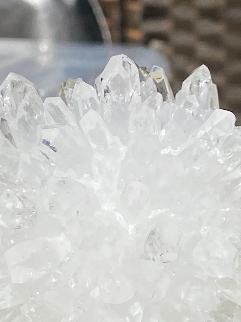 【強力浄化】希少！虹入り⭐小さめ菊花水晶クラスター N107