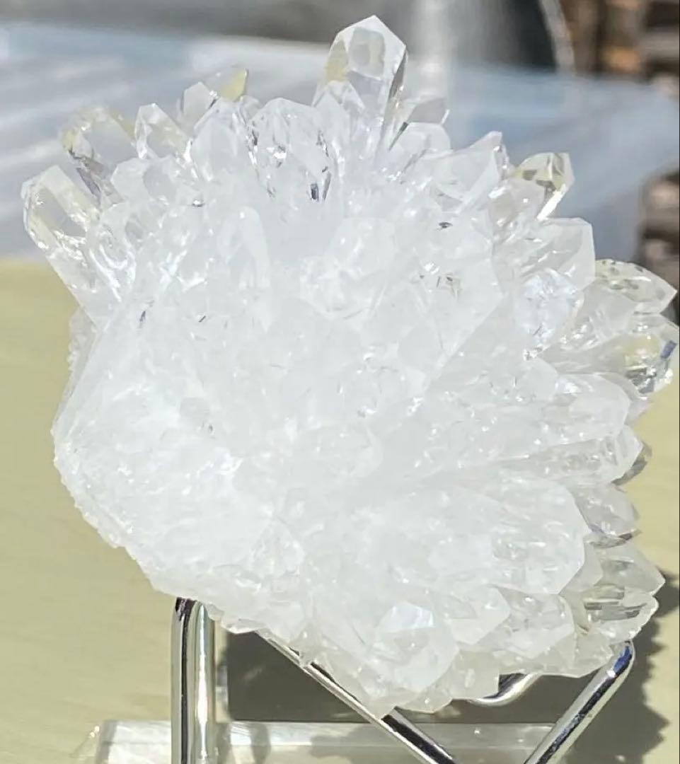 【強力浄化】希少！虹入り⭐小さめ菊花水晶クラスター N107