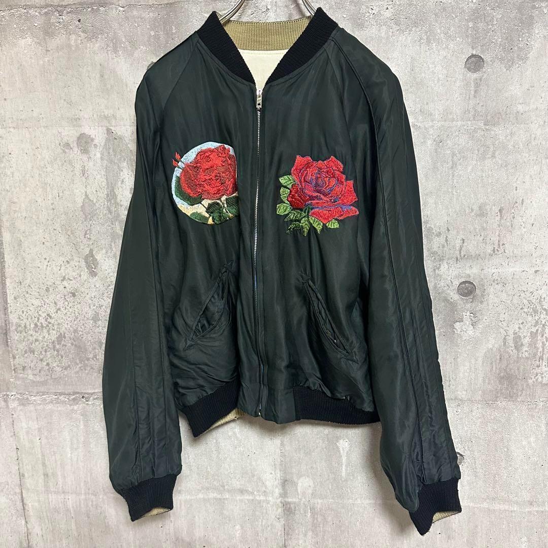 テーラー東洋 東洋エンタープライズ スカジャン スタンリーマウス 黒 刺繍