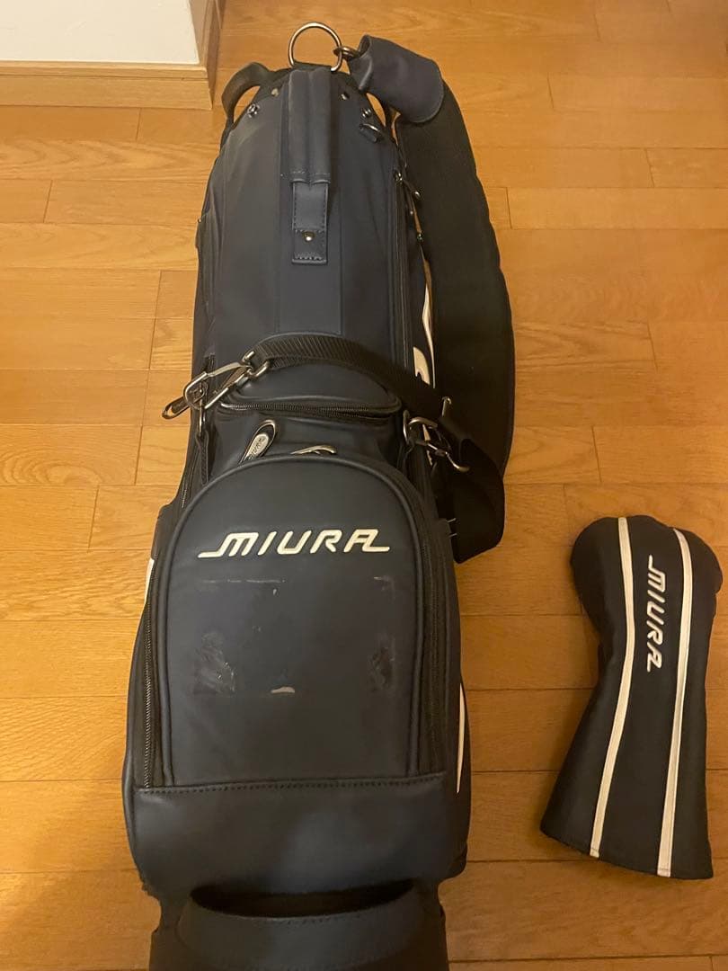 【まさまさ】MIURA キャディバッグ、DW用ヘッドカバーセット
