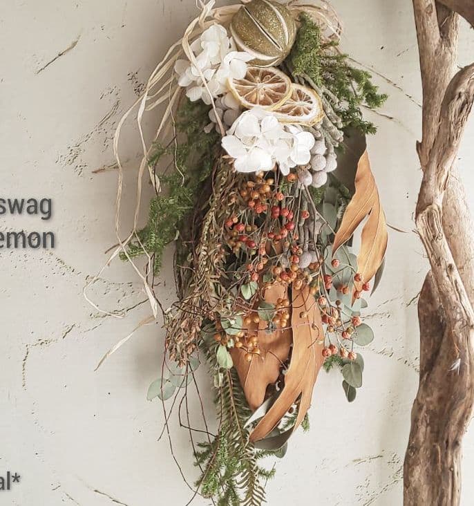 専用＊レモン&ライムボール   ドライフラワースワッグ