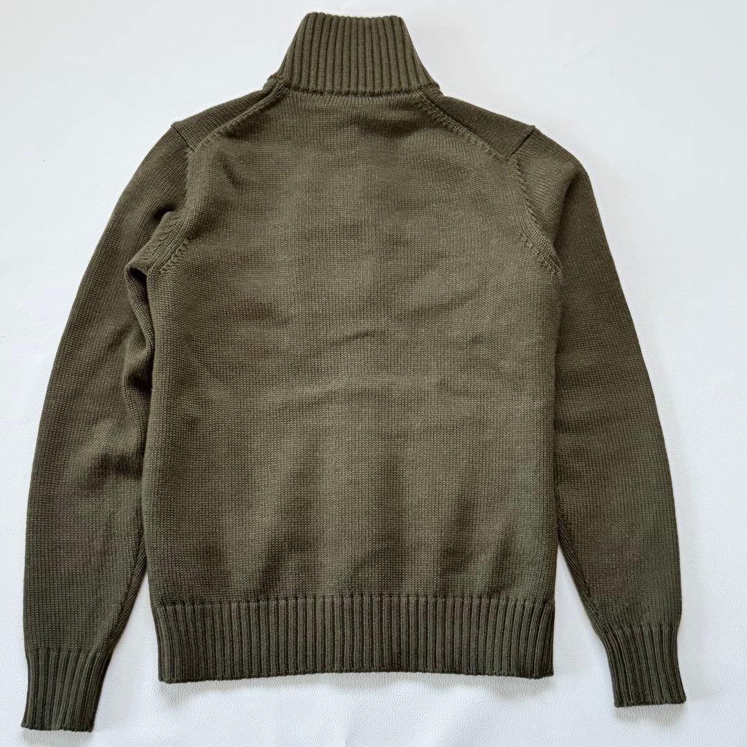 美品 ザノーネ 46 ダークグリーン キョート カーディガン ニット