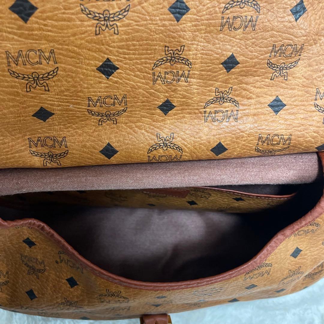 MCM ソミュール　コニャック　ショルダーバッグ　ヴィセトス柄
