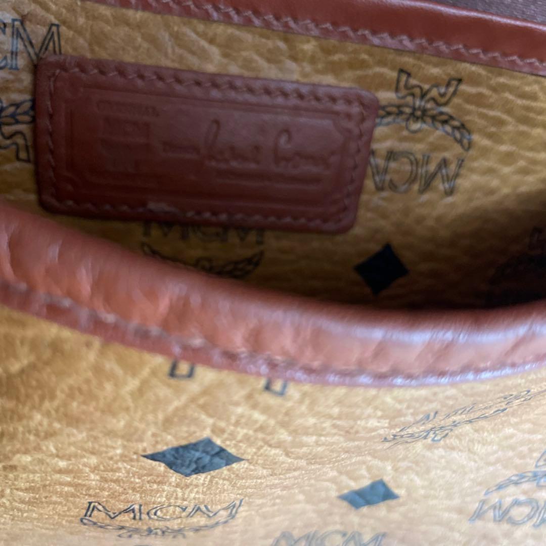 MCM ソミュール　コニャック　ショルダーバッグ　ヴィセトス柄
