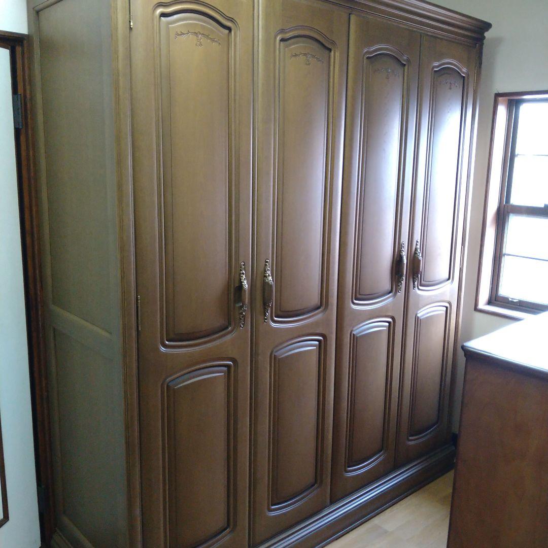 【昭和レトロ】　ヴィンテージ　府中家具　大型たんす　クラシック