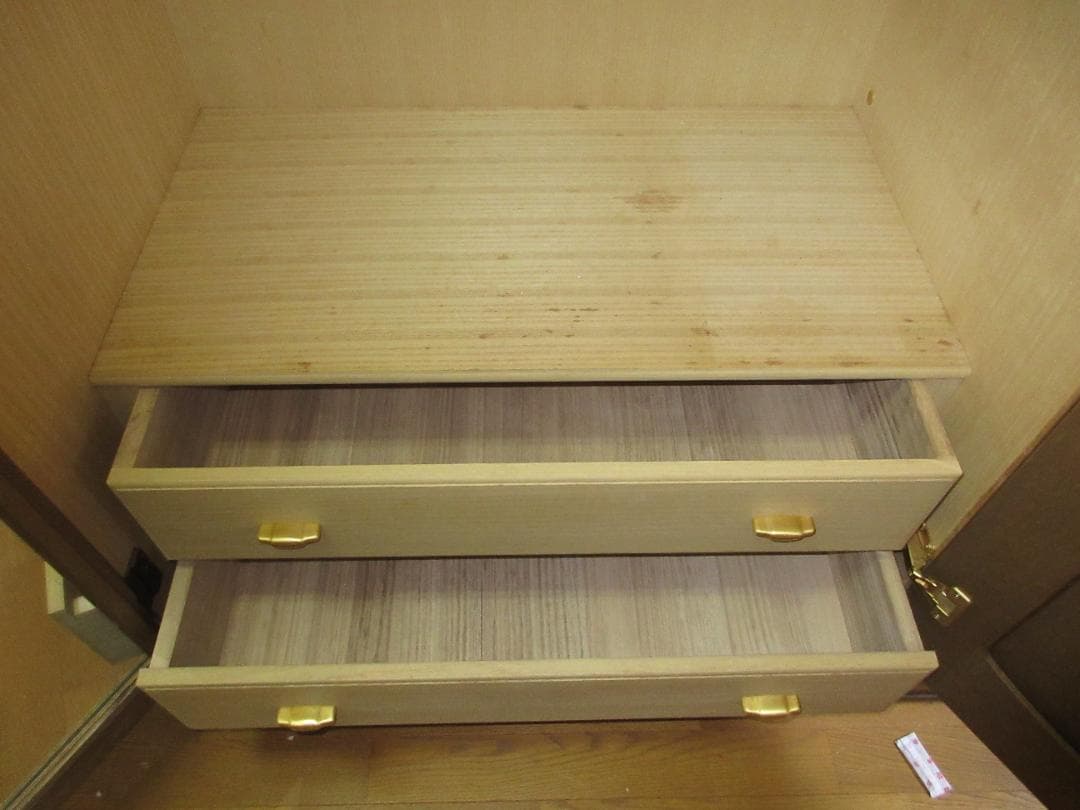 【昭和レトロ】　ヴィンテージ　府中家具　大型たんす　クラシック