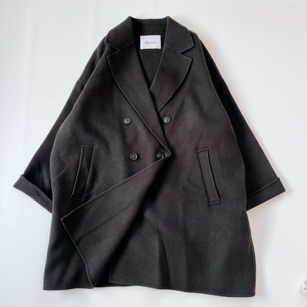 美品✨　24AW Mila Owen ワイドシルエットダブルブレストコート　完売
