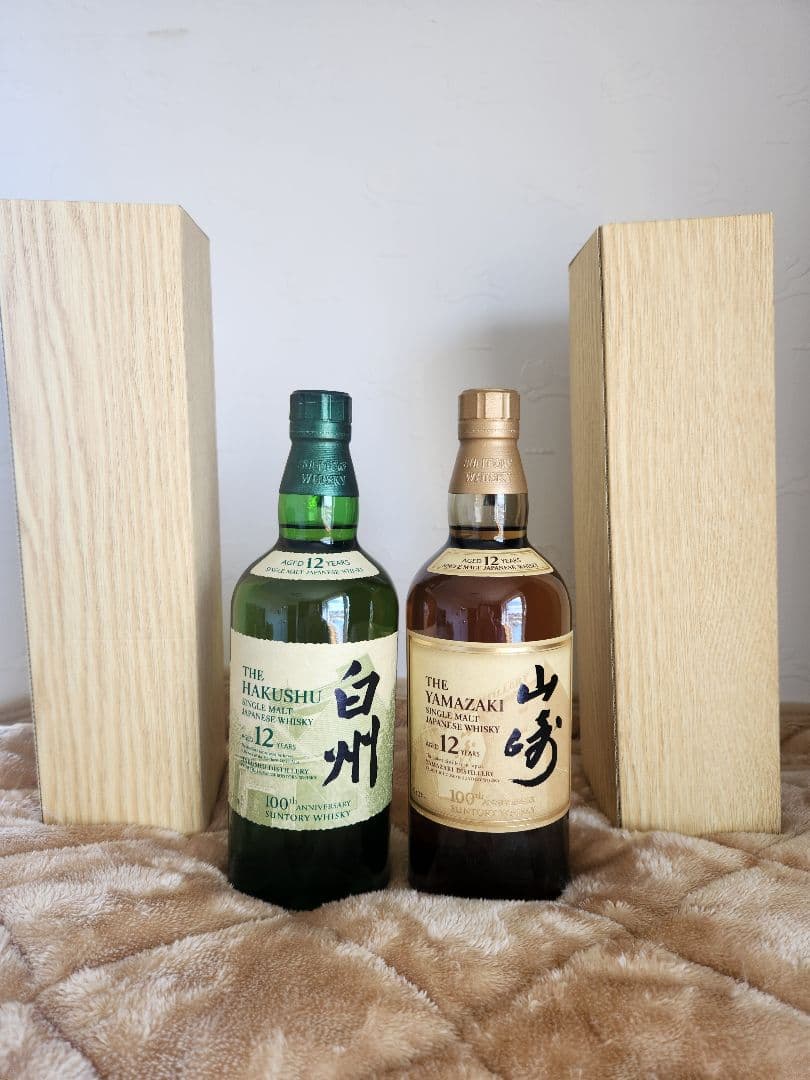 山崎&白州12年100周ラベル　700ml 箱無し