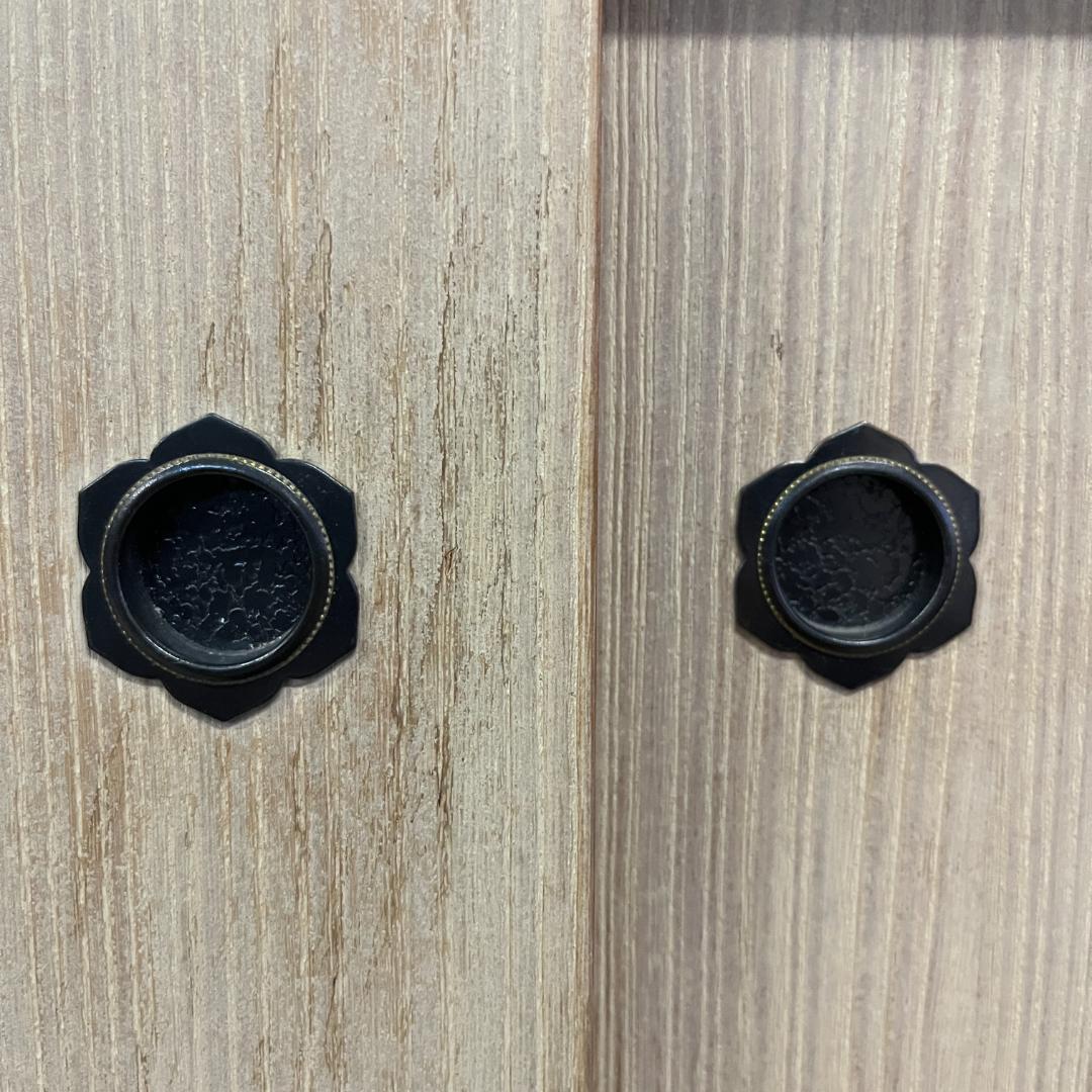 26 和風 小箪笥 4段 総桐たんす 上部引き戸 木製 小引出し 高さ62cm