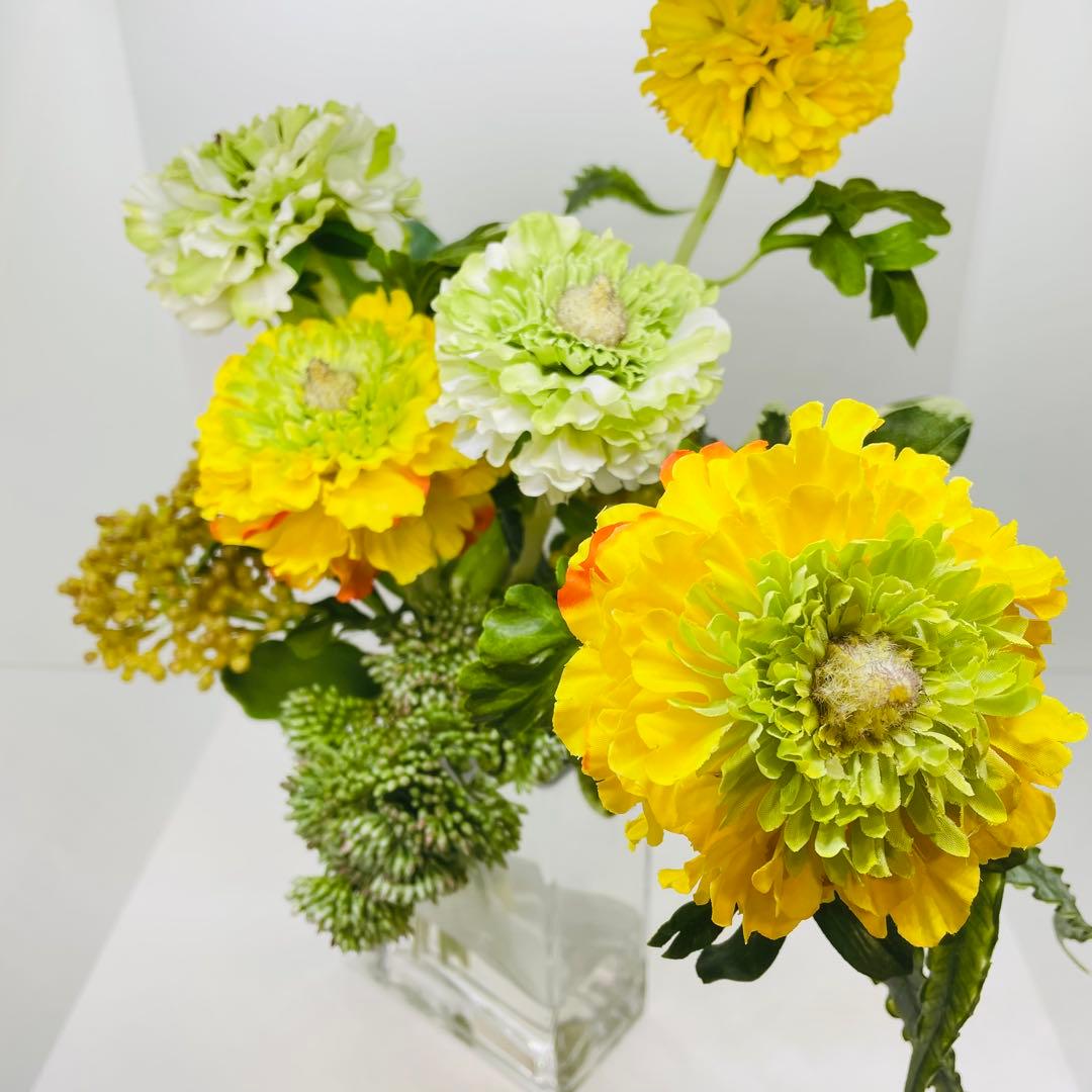 エミリオロバ 高級造花 フラワーアレンジ ガラス花瓶付き インテリア 送料無料