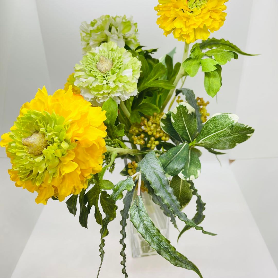 エミリオロバ 高級造花 フラワーアレンジ ガラス花瓶付き インテリア 送料無料