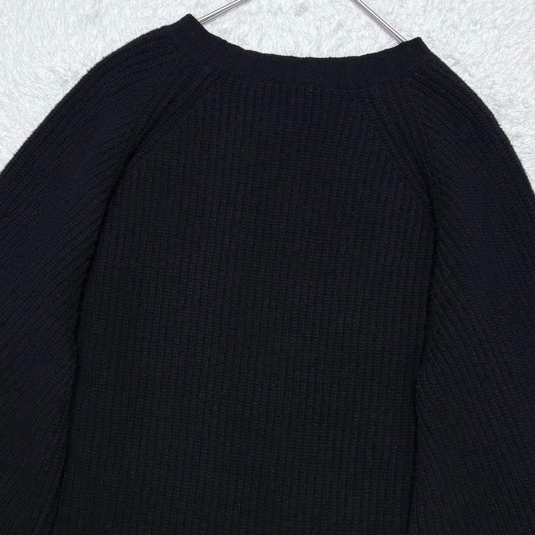 【美品】マックスマーラ 大きいサイズ バージンウール 配色 ニット 上品 高級