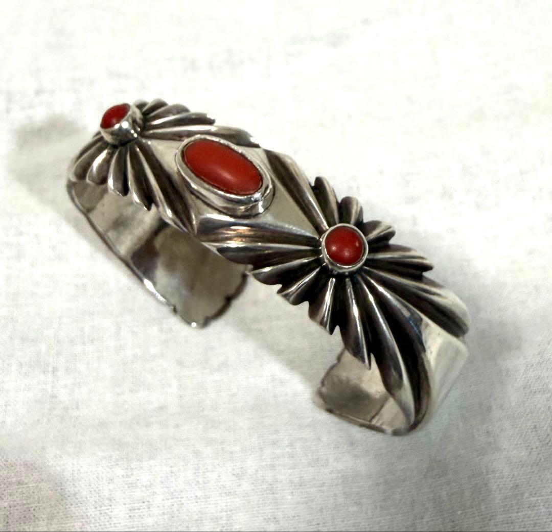 cippy crazy horse サンバースト　バングル　コーラル 超希釈