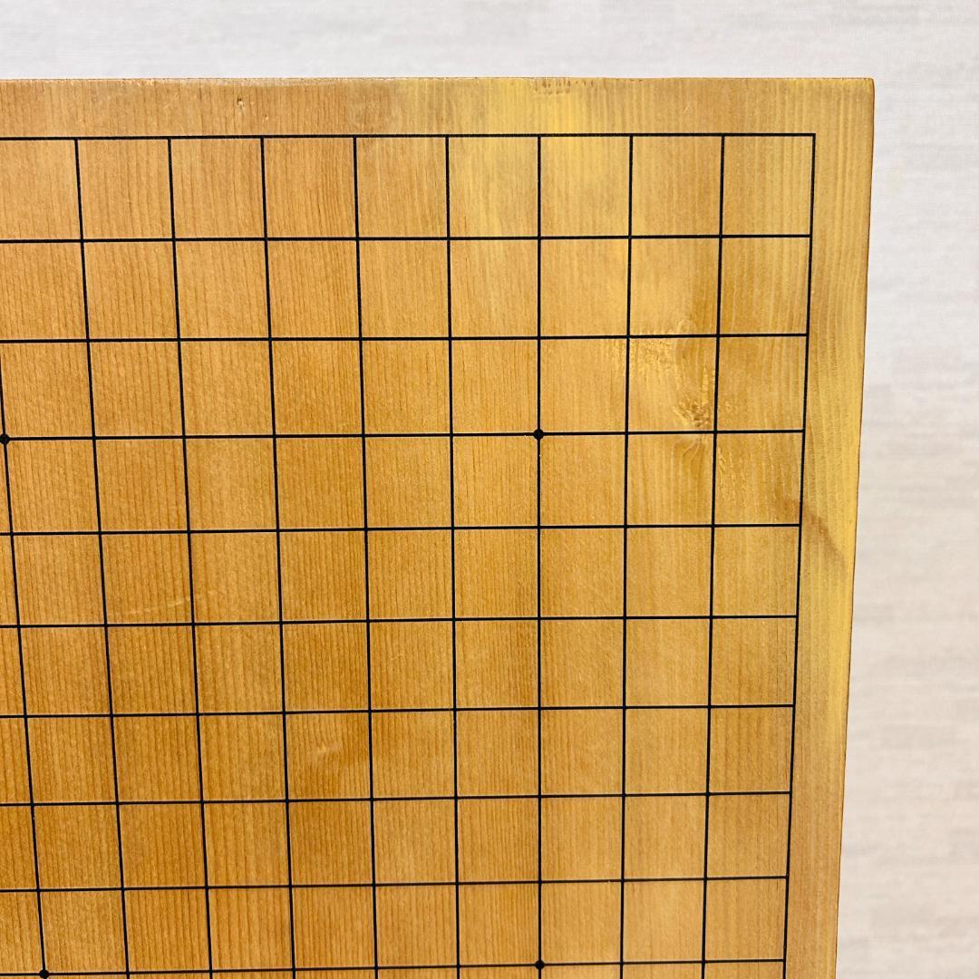 【昭和55年製】脚付碁盤 天地柾 柾目 囲碁 ヘソ有り 19路盤