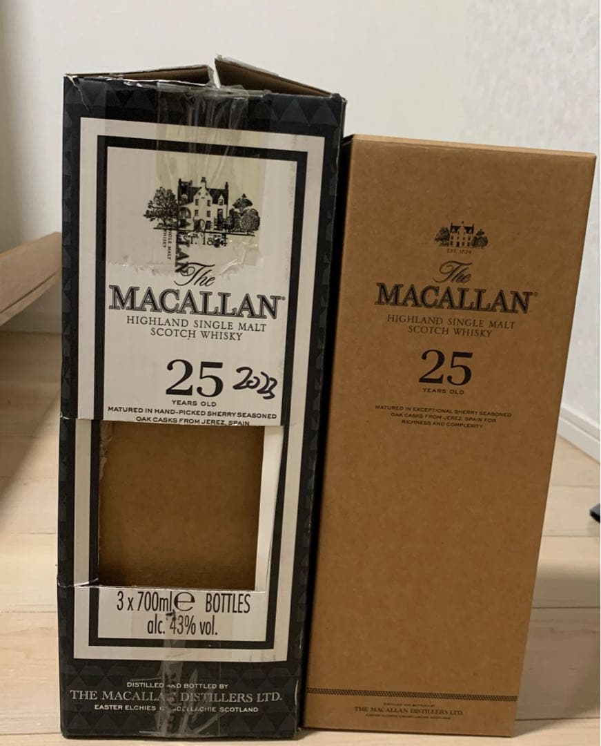 MACALLAN 25 リリース　2023年　化粧箱のみ　11個