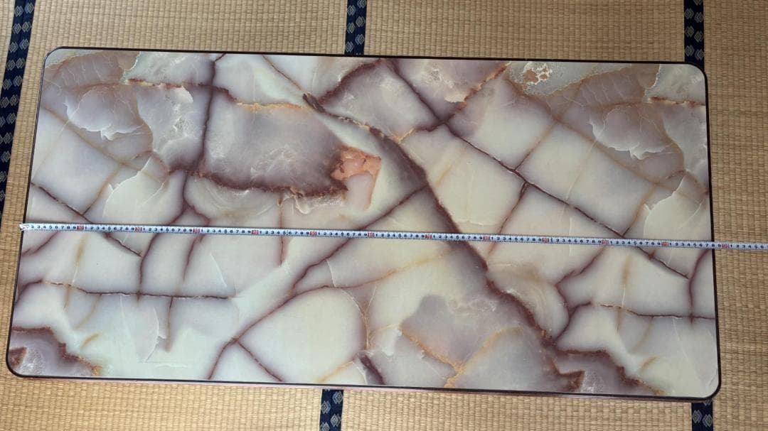 アンティーク応接テーブル 大理石風 天板