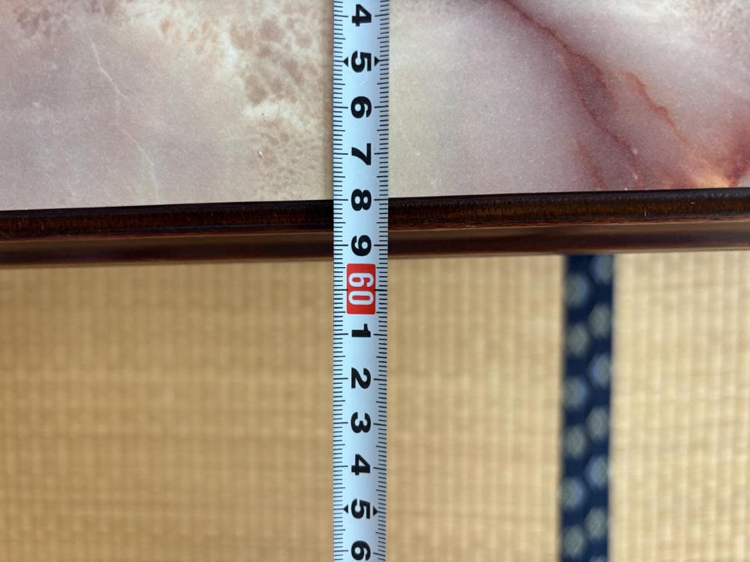 アンティーク応接テーブル 大理石風 天板