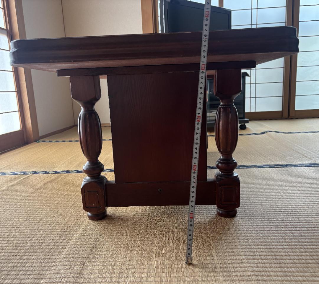 アンティーク応接テーブル 大理石風 天板