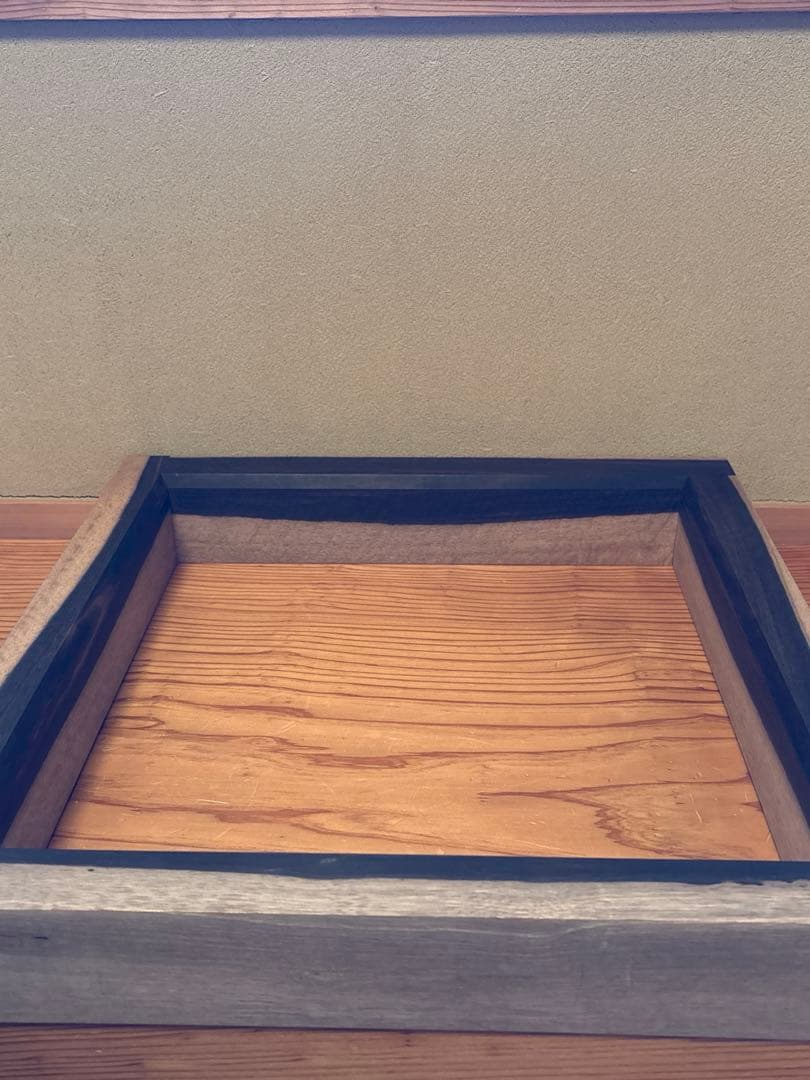 黒柿炉縁　雄斎造