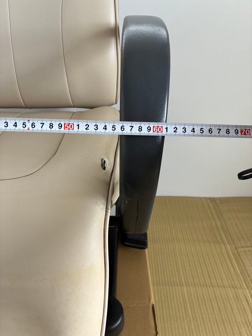 シャンプー椅子　電動大広ベージュ 合成皮革 美容室