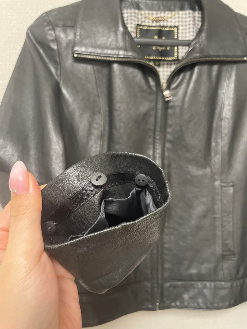 ラムスキンレザージャケット サイズ38