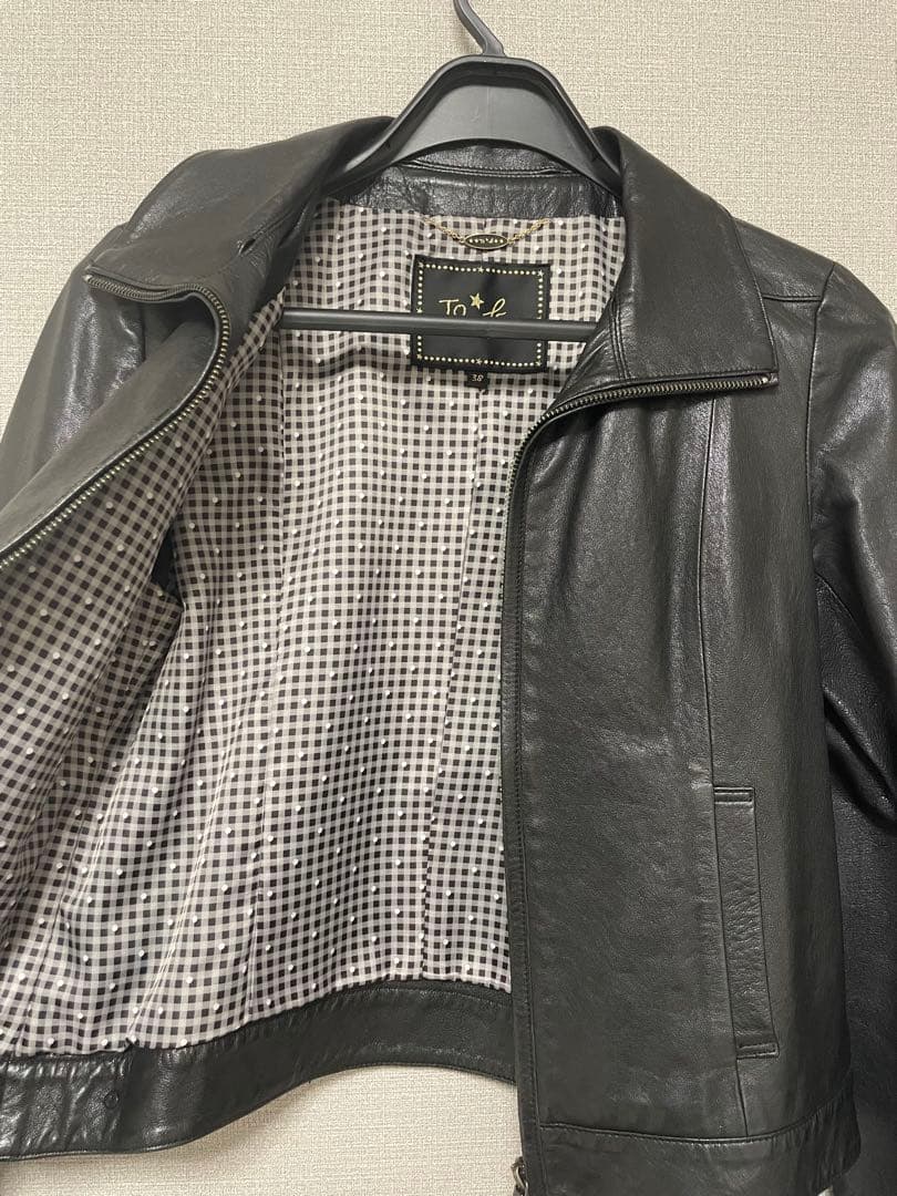 ラムスキンレザージャケット サイズ38