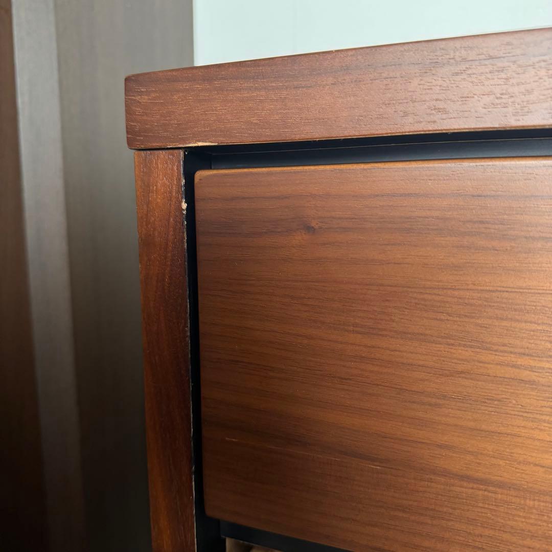 三幸ジャパン NICOLEハイチェスト 6段 幅80cm 木目 タンス　ブラウン