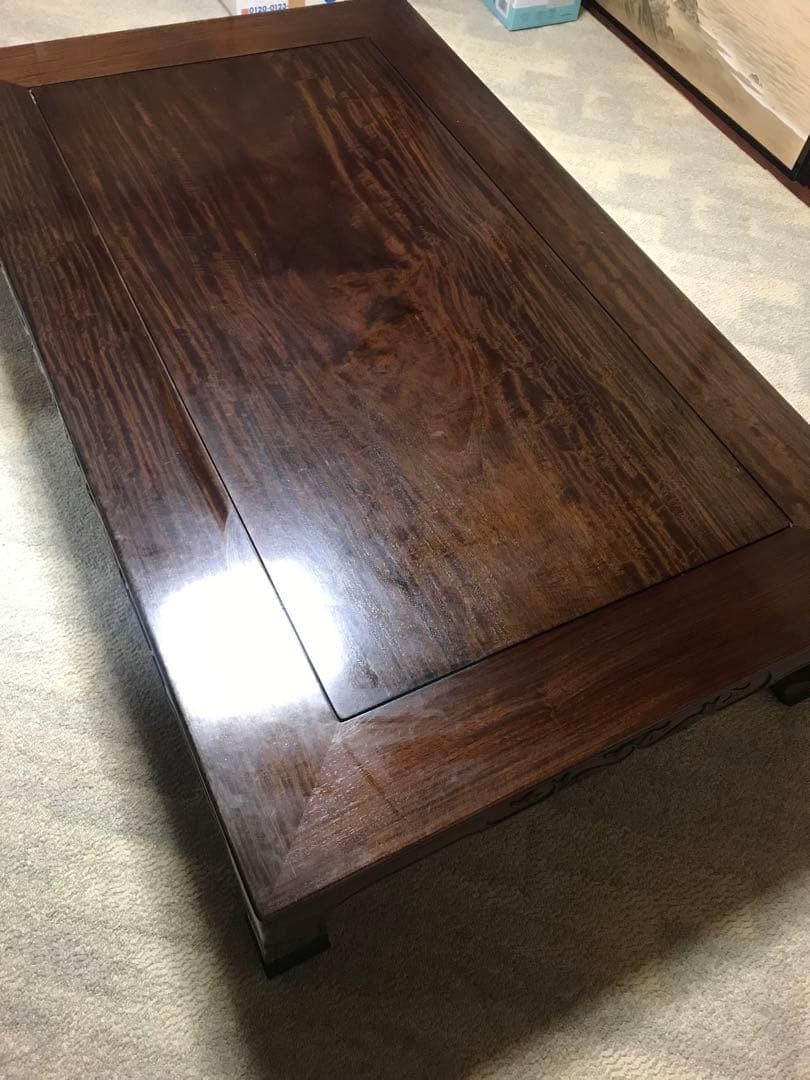 ★直接取引限定★ 超高級　座卓　花梨