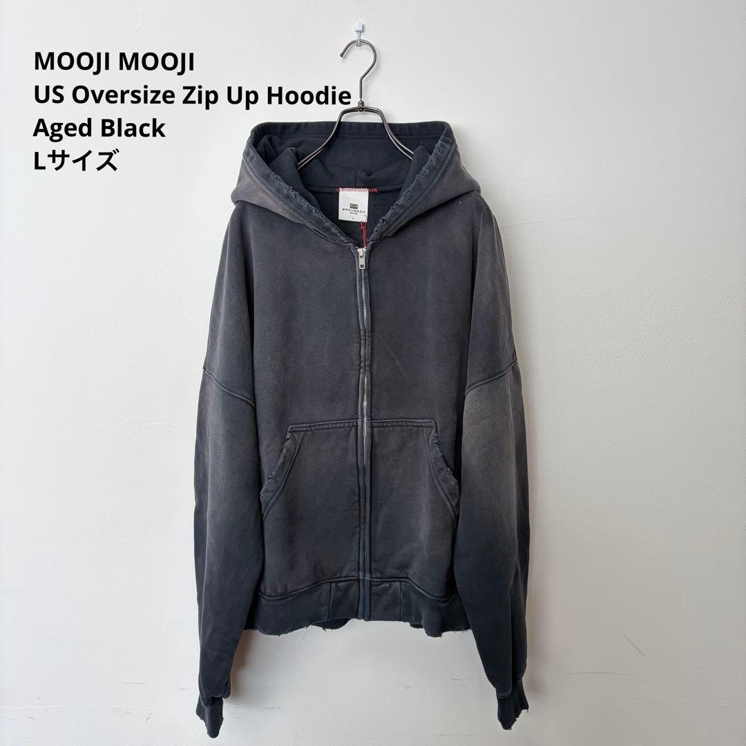 トップス MOOJI MOOJI US Oversize Zip Up Hoodie L