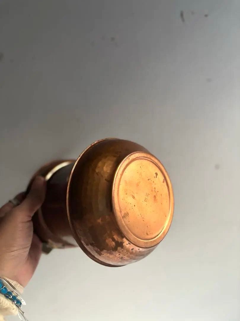 811 ヴィンテージ 純銅製ケトル やかん ポット 民芸 工芸 美品