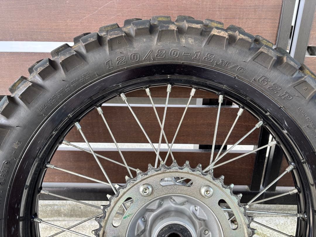 crf250l オフロードタイヤ、ホイール 2本セット