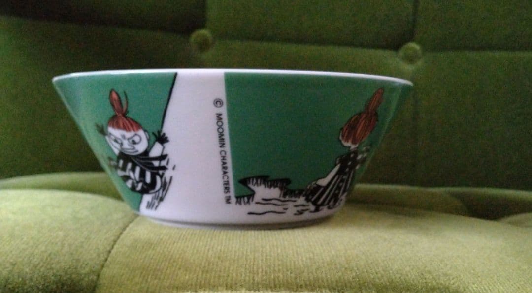 廃盤　美品　未使用品　アラビア　リトルミイ　シリアルボウル　バーコード付き