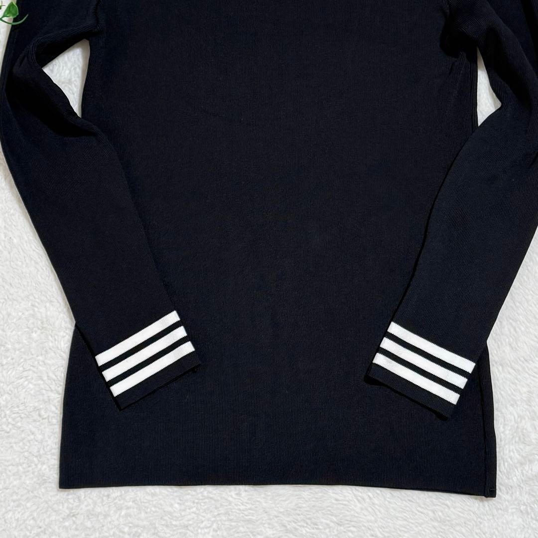 ボーダーズアットバルコニー　パール ニット　黒　36　S　現行タグ　近年