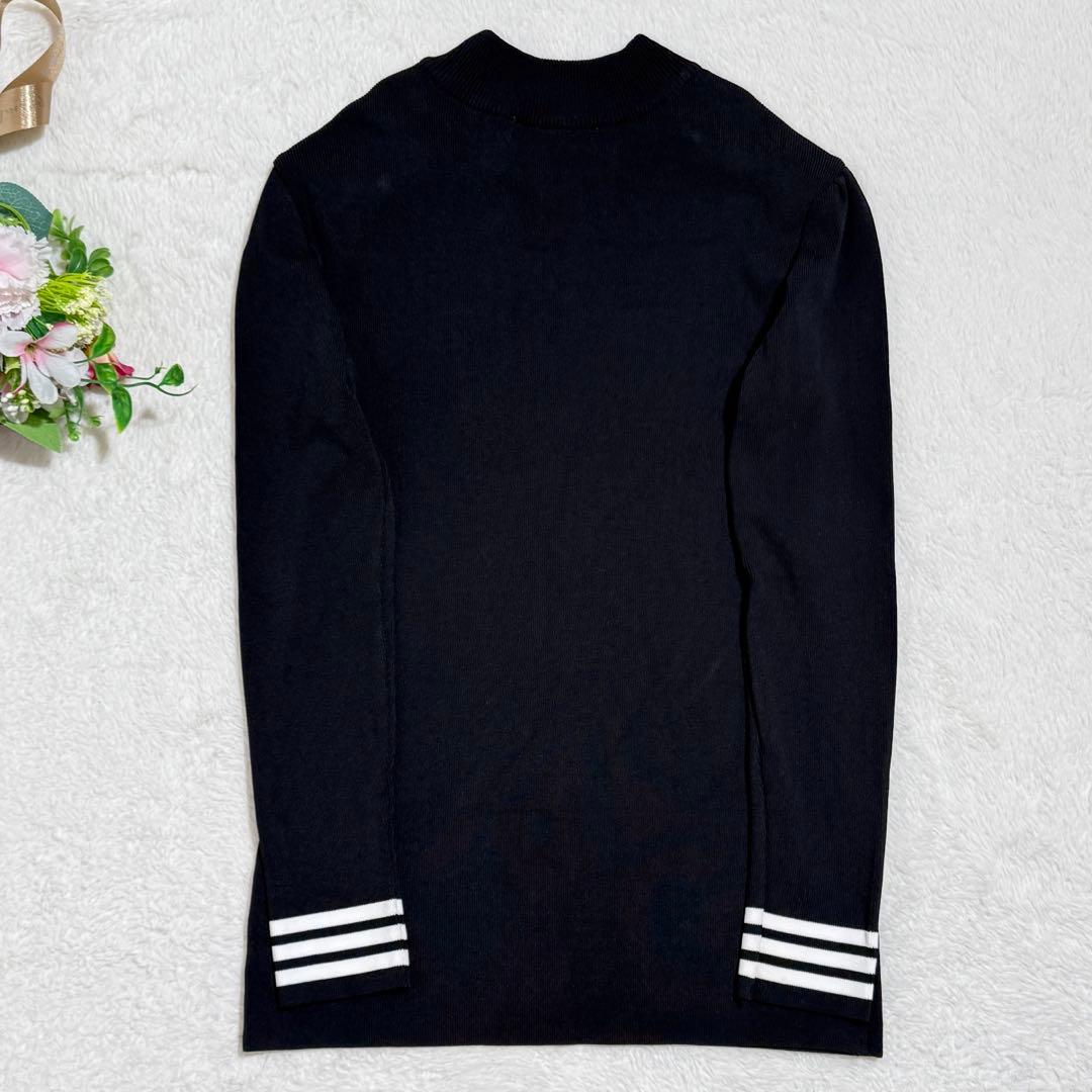 ボーダーズアットバルコニー　パール ニット　黒　36　S　現行タグ　近年