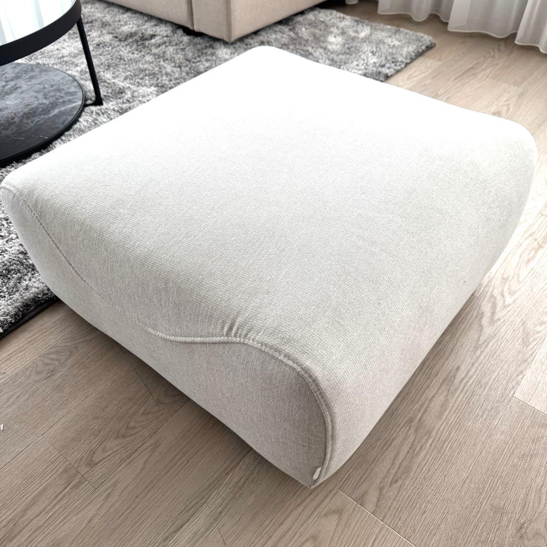 超美品コーナーソファセット ラグ ガラステーブル オットマン付き 5点フルセット