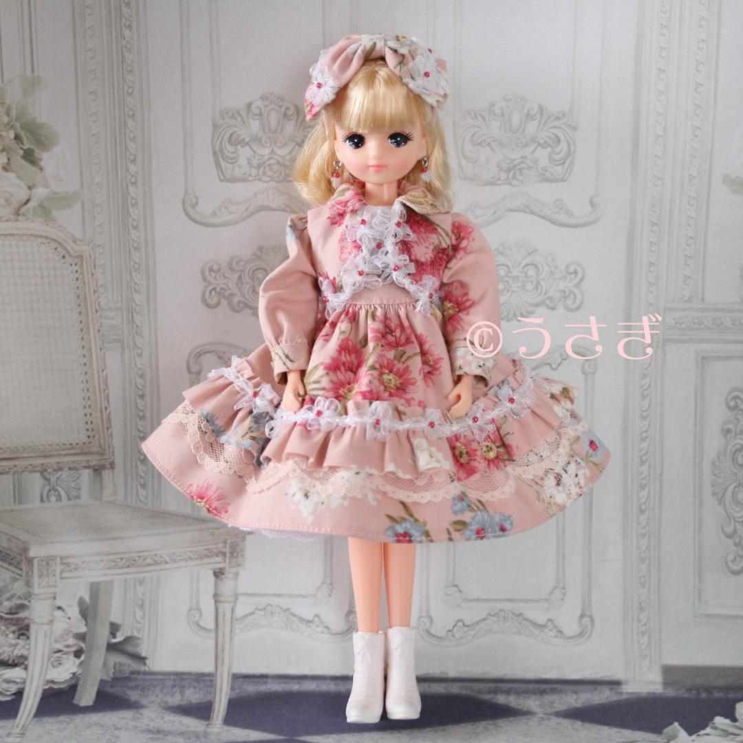 【専用】22㎝ドール用 ロリータドレスセット イヤリング【1091,1092】